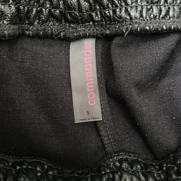 Commando Faux Leather Smocked Waist Joggers - Picture 9 of 10